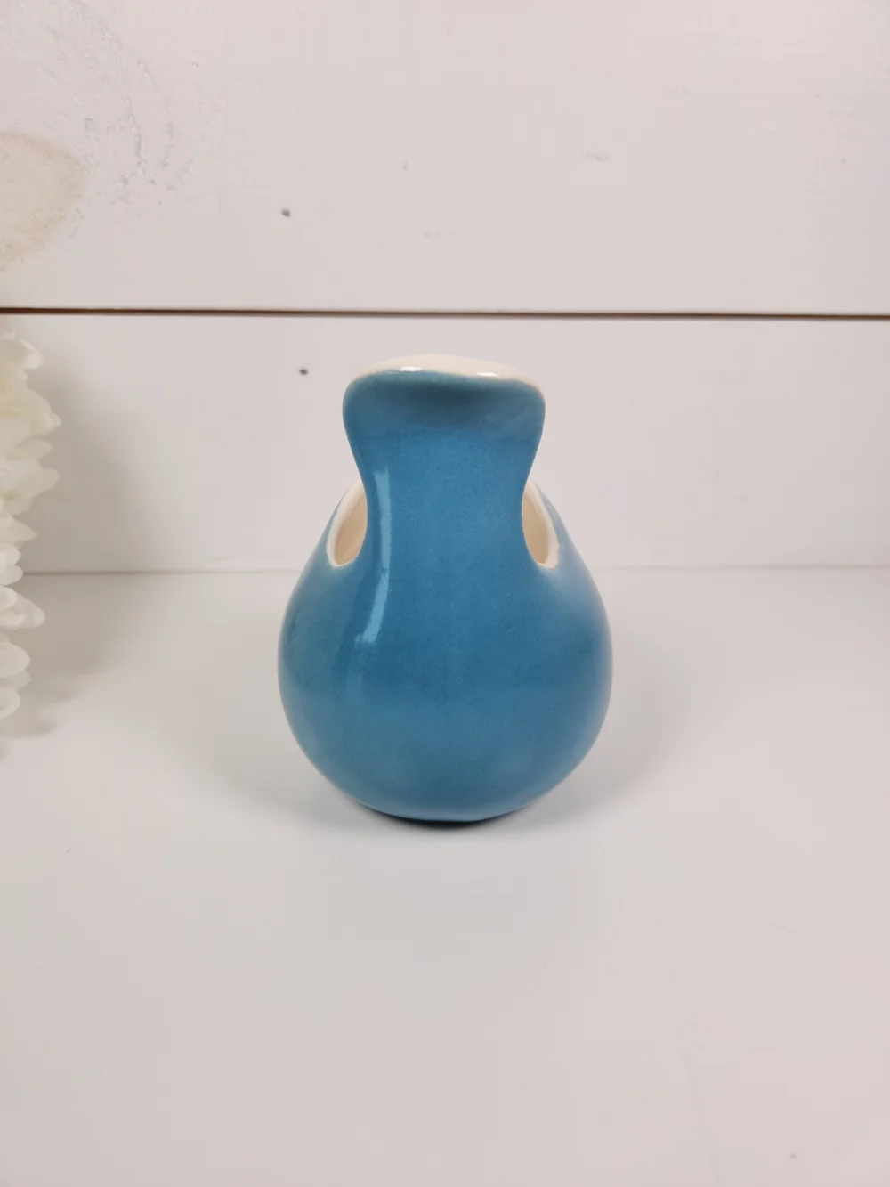 Eva Zeisel Red Wing Pottery Town and Country Blue & White Creamer | 1940s